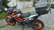 KTM duke 390 com mala