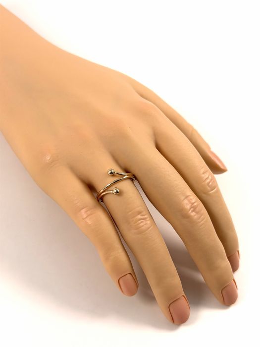 Złoty pierścionek rozmiar 15