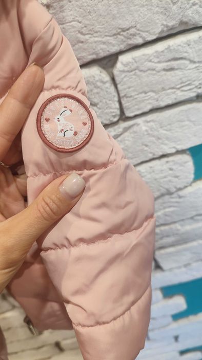 Тепла куртка на дівчинку 68