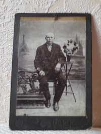 Стара фотографія чоловіка у вишиванці 120-125 років