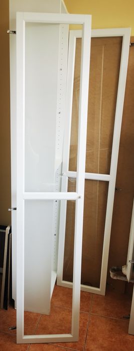 Drzwi szklane do witryny Ikea Billy Oxberg białe 80 x 30 x 202 cm