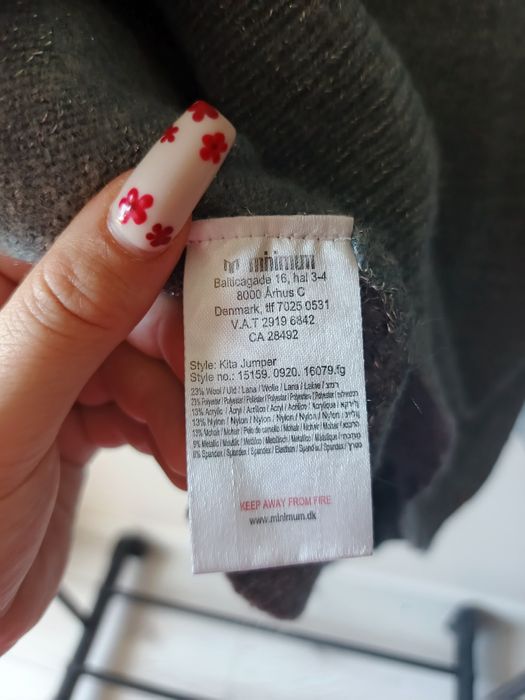 Miękki sweter z domieszką moheru i wełny