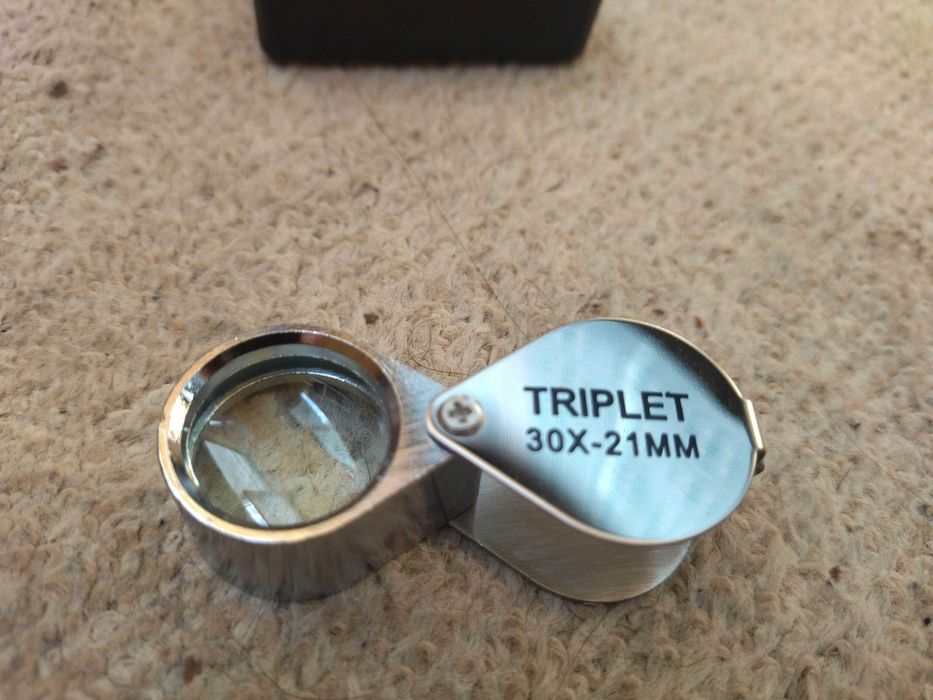 Микроскоп 30х лупа глазная складная нержавейка