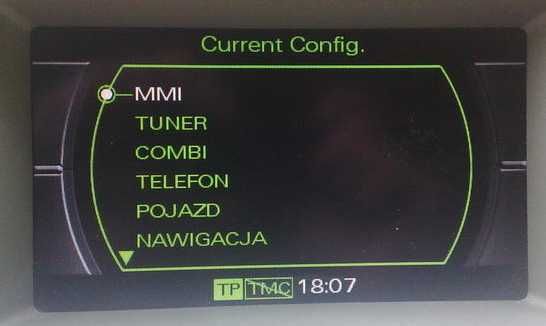 Bootloader naprawa softu nawigacji Audi MMI 2G H43 Polskie Menu Bełcha