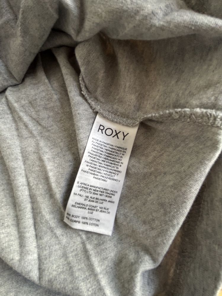 Roxy T-shirt szary melanż XS