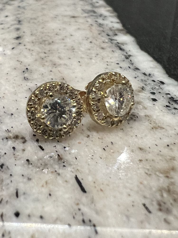 Kolczyki z brylantem 1.15 ct VS2