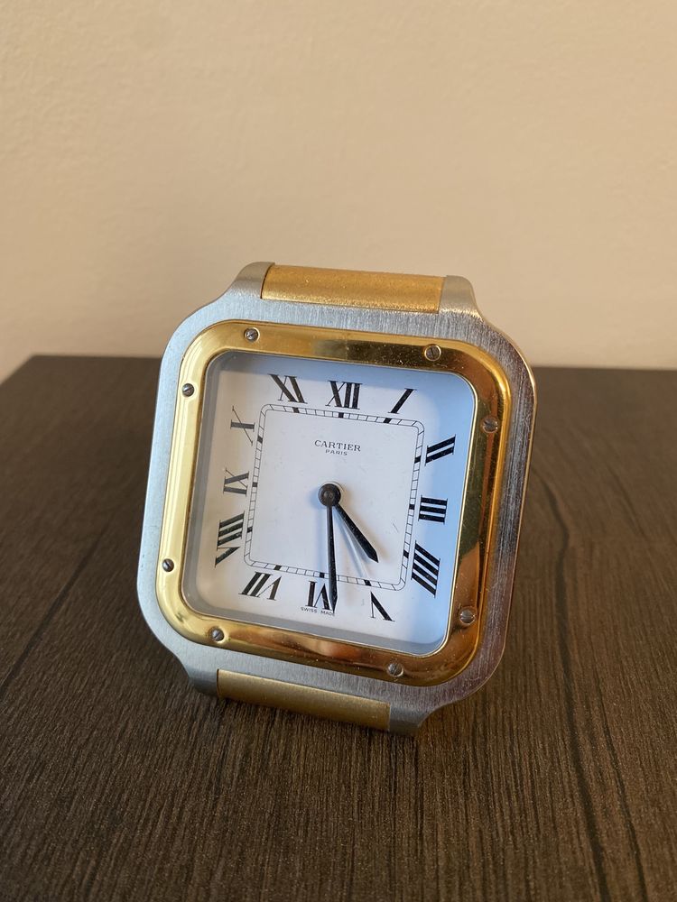 Wyjątkowy Desk Clock/ zegarek biurkowy Cartier Santos