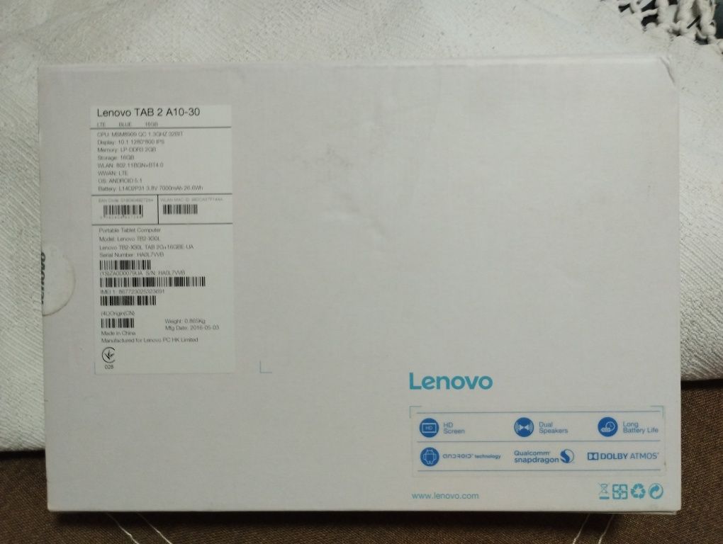 Lenovo TAB 2 A10-30