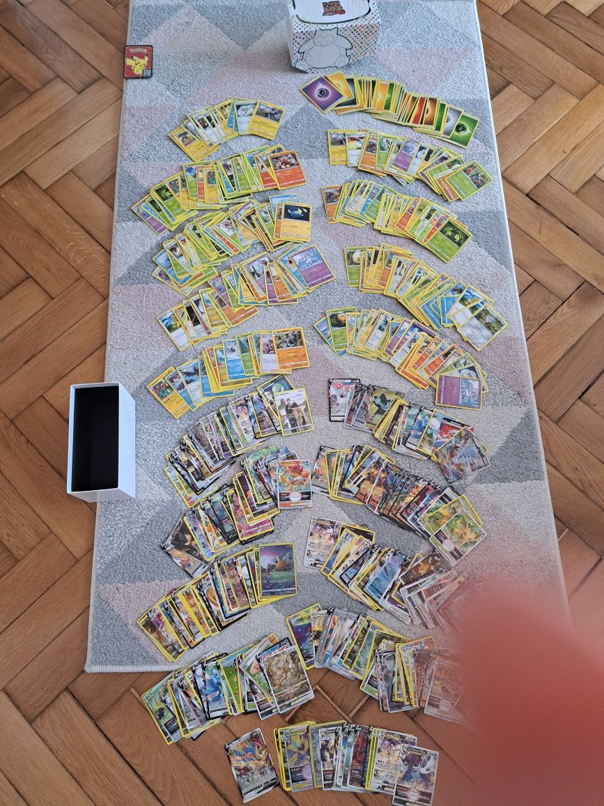 600 sztuk karty pokemon tęczowe energy energii i inne