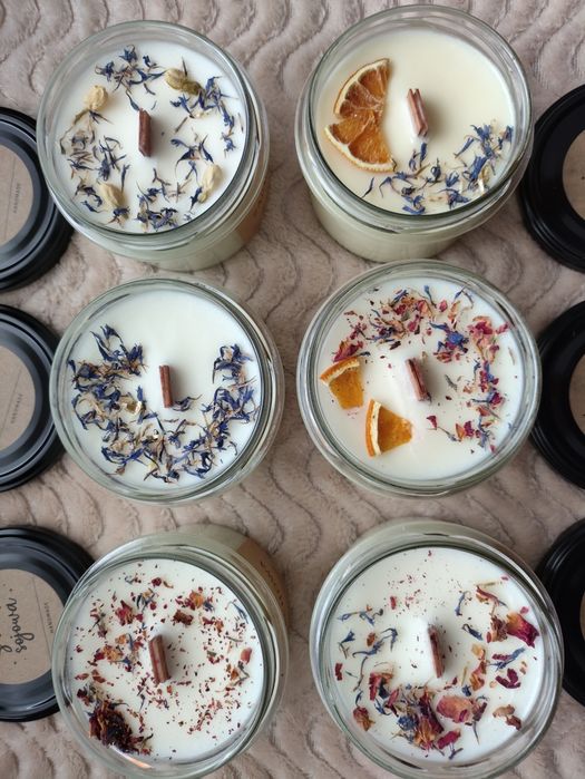 Świeczki sojowe świece zapachowe handmade 235 ml