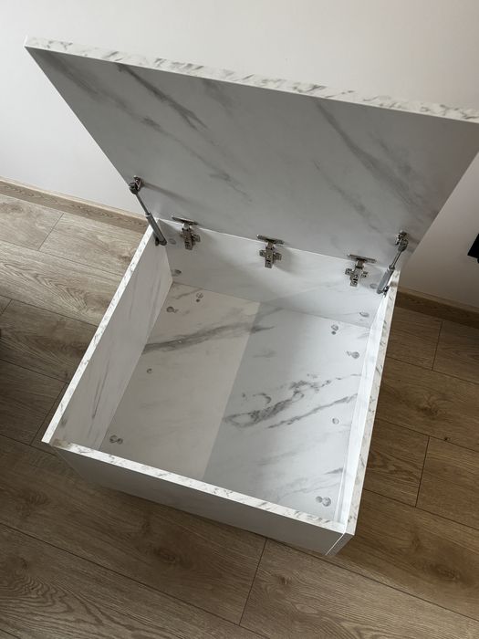 Stolik kawowy biały 60x60x40