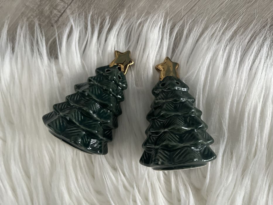 Home&you solniczka pieprzniczka choinki wigilia święta złote gwiazdy