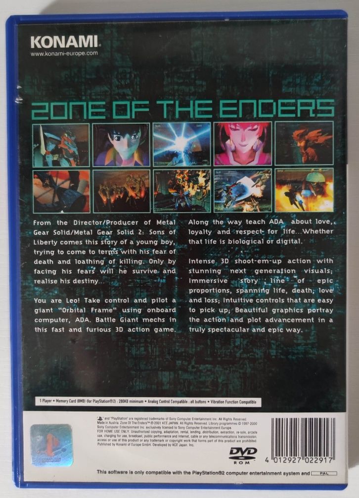 Gra Zone of the Enders PlayStation 2 (PS2)