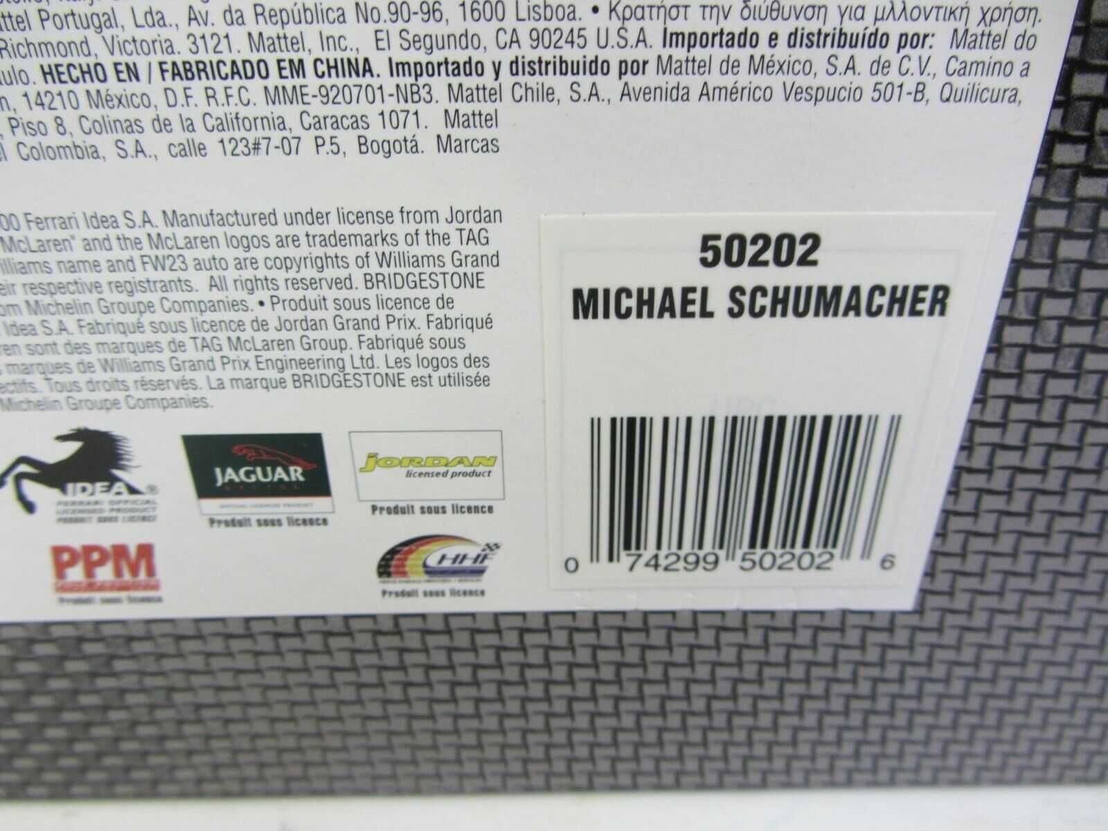 1/18 ferrari f2001 michael schumacher (hot wheels) fórmula 1