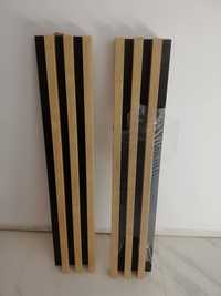 Lamel ścienny Stegu 92 x 17,6 cm czarny/dąb 1 szt