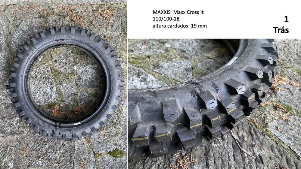 Pneus usados - Mota Todo-o-Terreno (110/100-18 e 90/90-21)