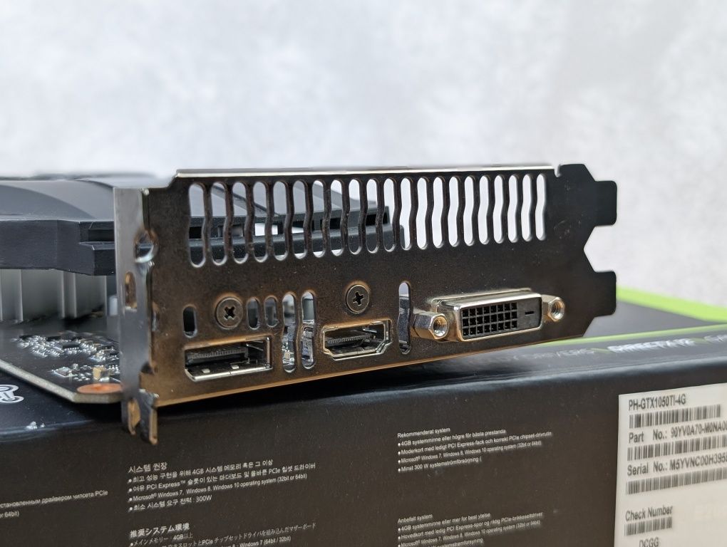 Відеокарта ASUS PHEONIX GTX 1050Ti 4GB (GDDR5)