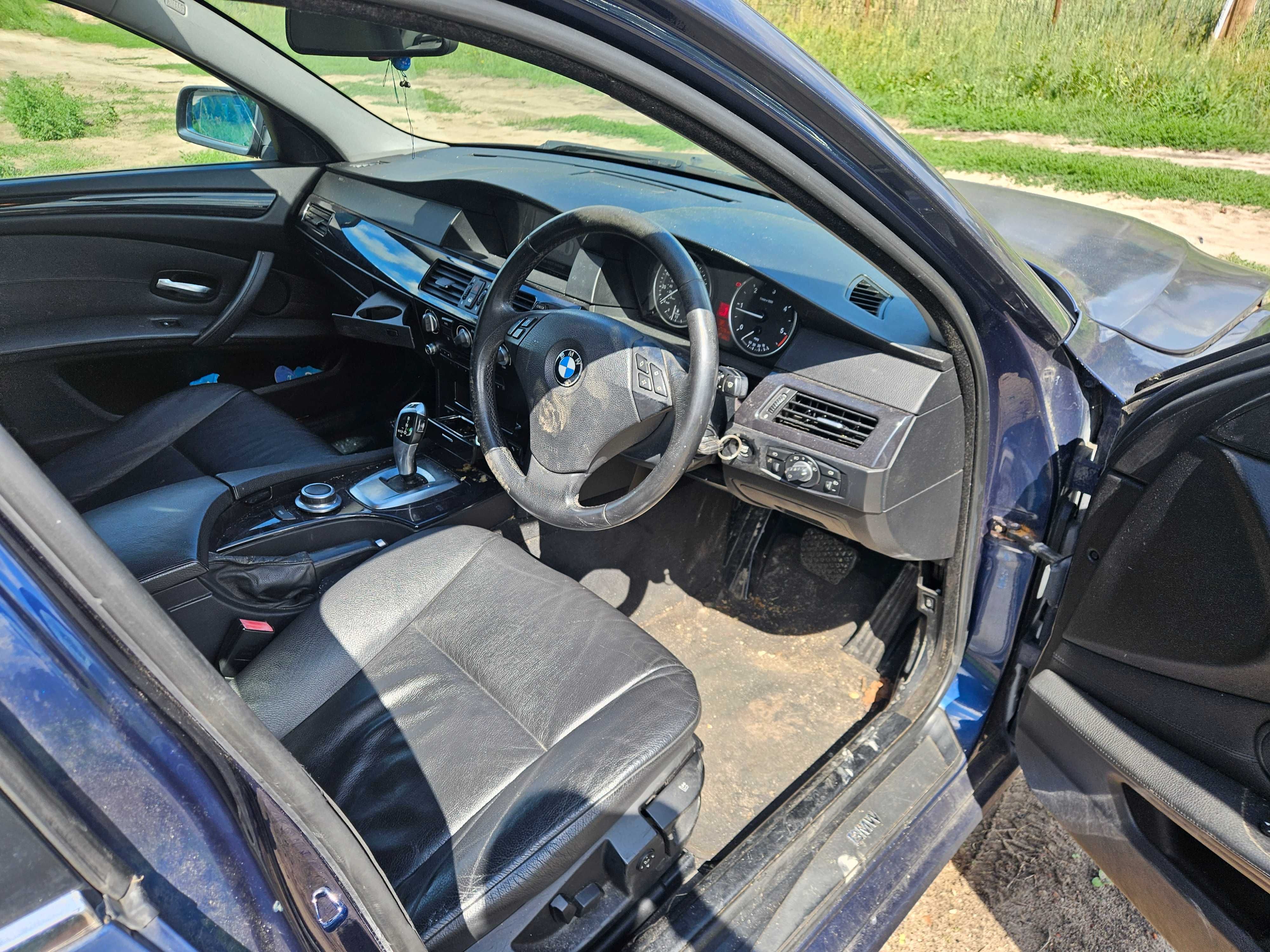 Bmw e60 lci n47d20a 177km automat felgi styling 95 TIEFSEEBLAU CZESCI