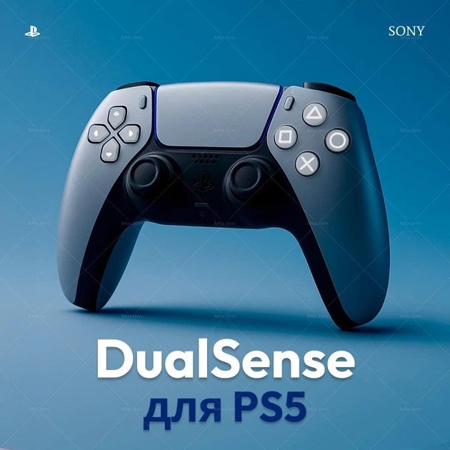 Ориганал Sony DualSense Sterling Silver+подарки!