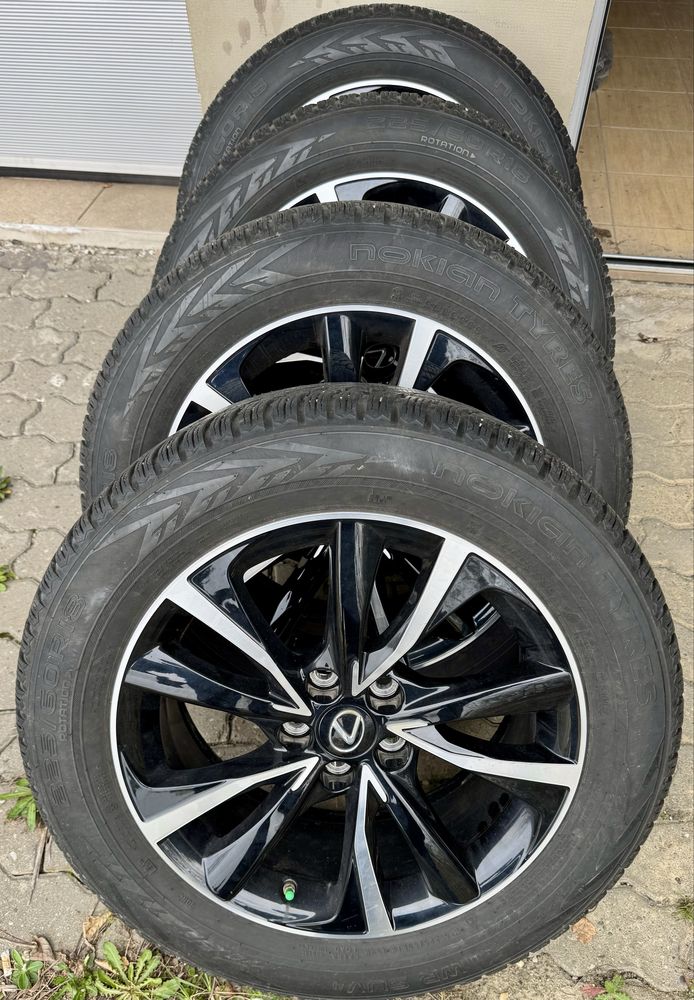 Oryginał koła do Lexus NX 225/60/18 Nokian z czujnikami RAV4 alufelgi