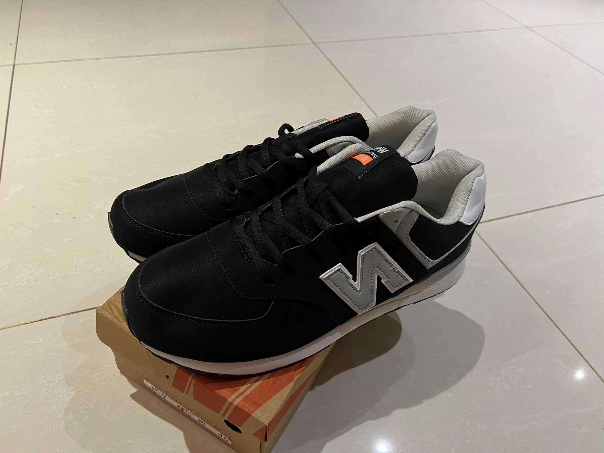 Adidasy Męskie Czarne Nr 46 / Nowe