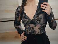 Body intimissimi S koronkowe czarne