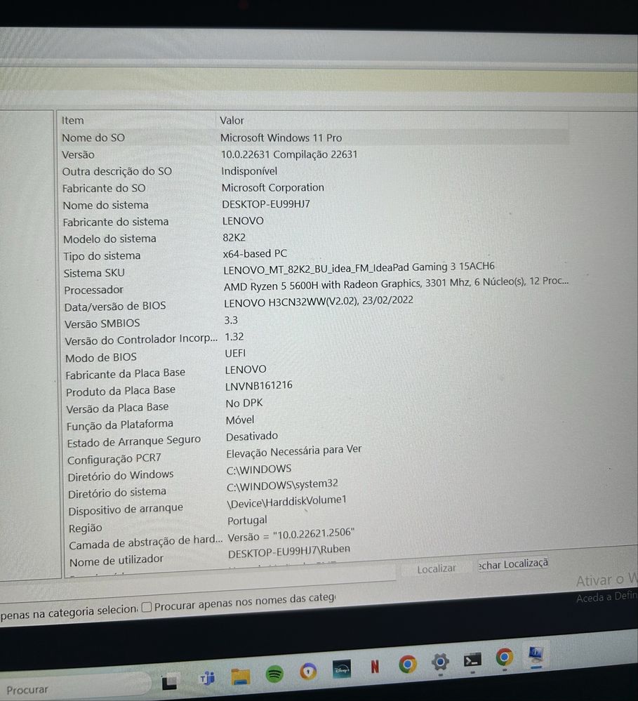 PC gaming Lenovo em muito bom estado