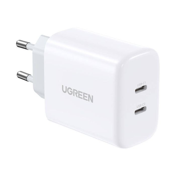 Ładowarka sieciowa CD243, 2x USB-C, 40W (biała)