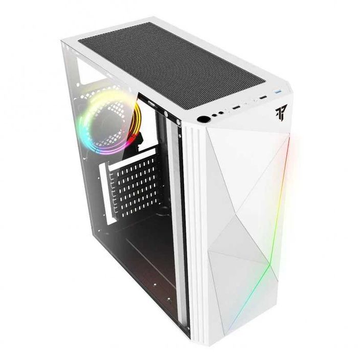 Tempest Spook White PC Case with RGB, USB 3.0, White64283955148417120