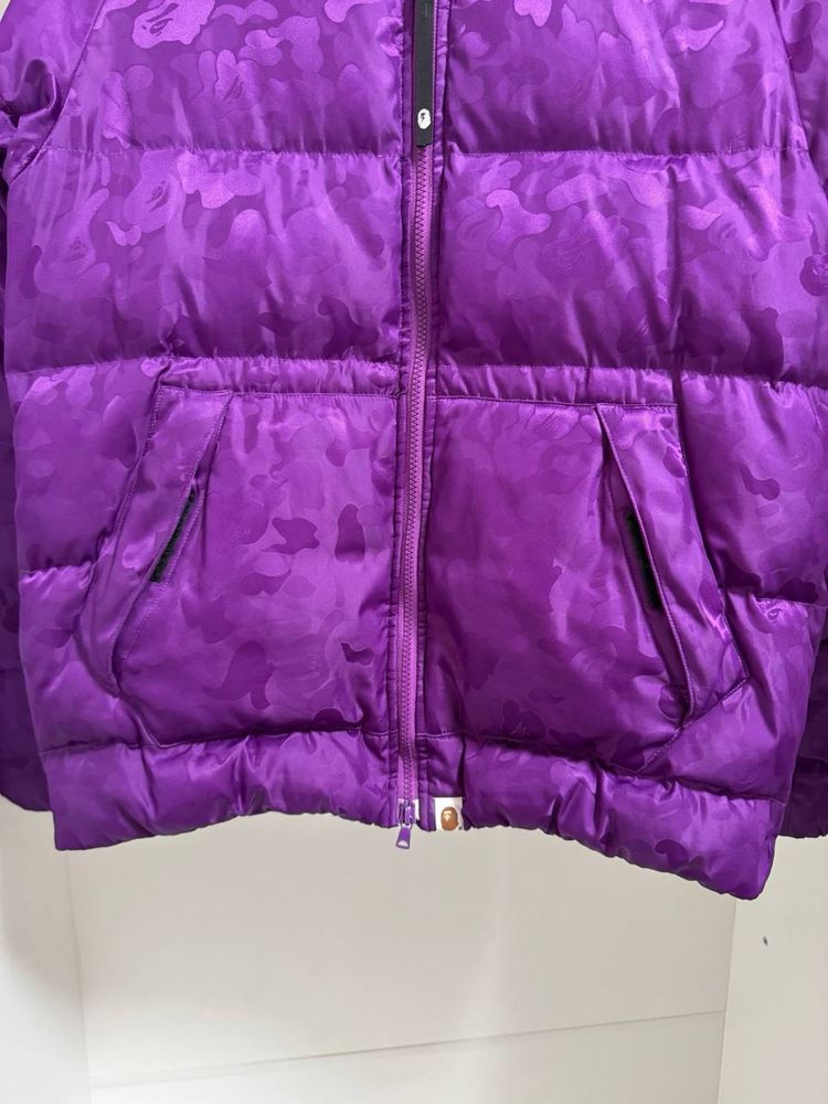 Оригинал Bape  Solid Camo  Full Zip Puffer Down Jacket  Размер: XL
