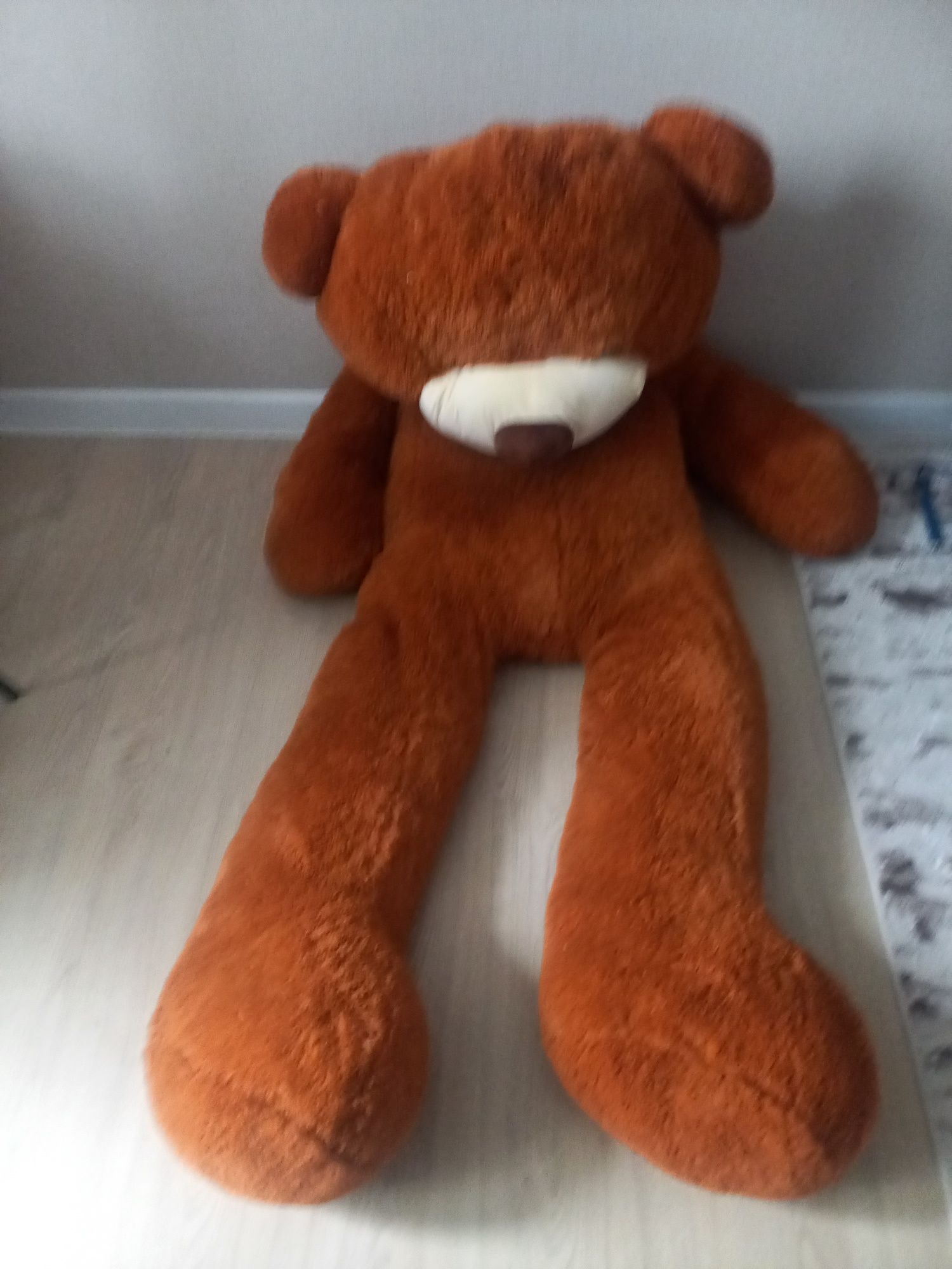 Медведь 2м, коричневый, мягка іграшка ведмідь
