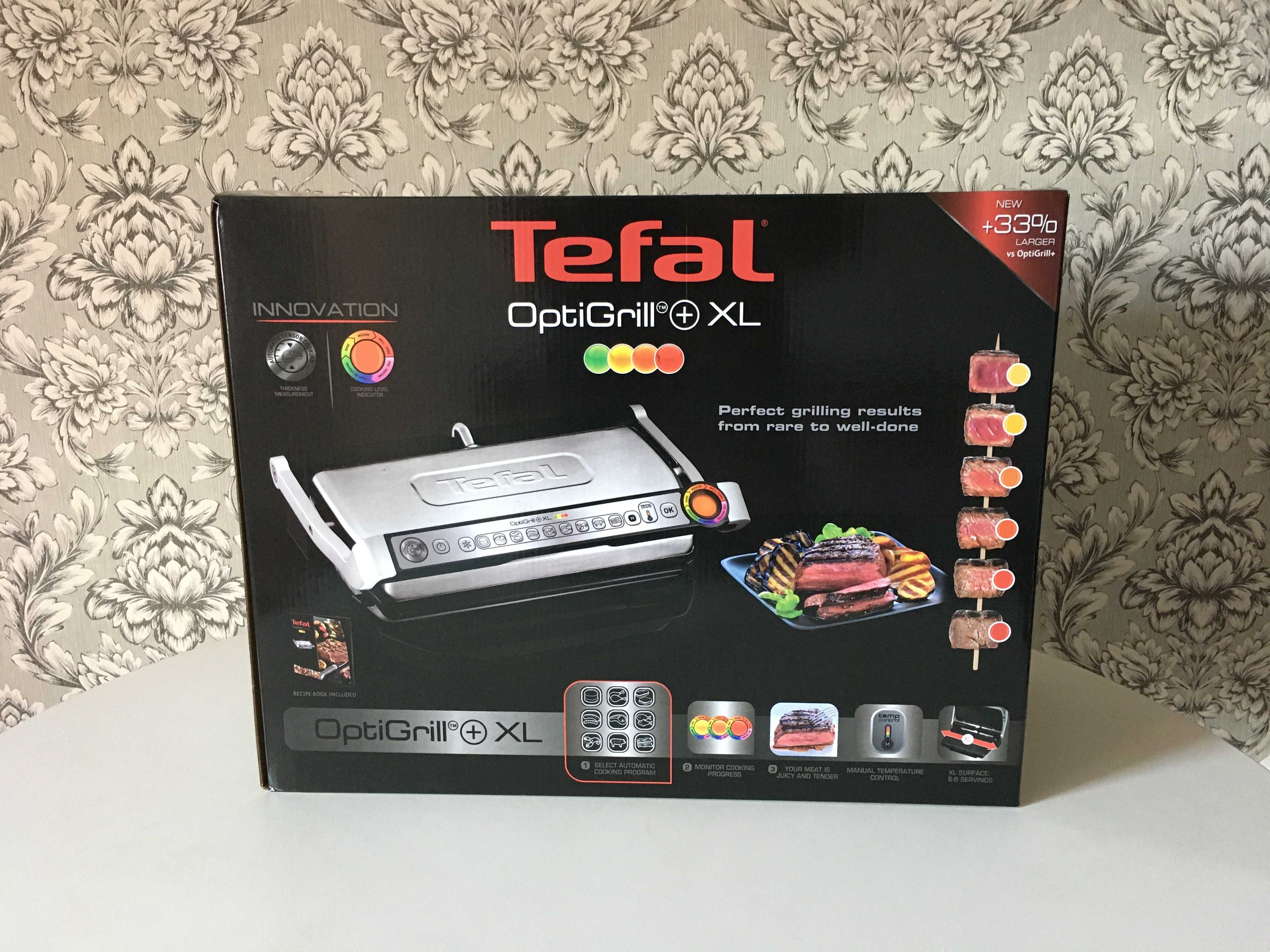 Гриль Tefal Optigrill + XL GC722D34 Нові! Запечатані!