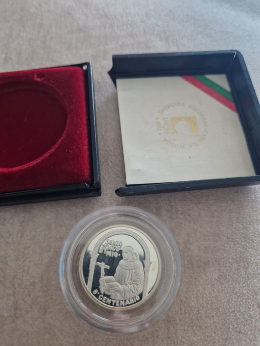 Moeda de prata Proof 500 Escudos Santo António