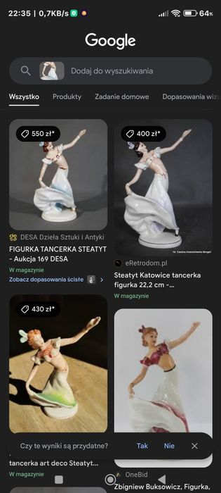 Figurka tancerka Steatyt