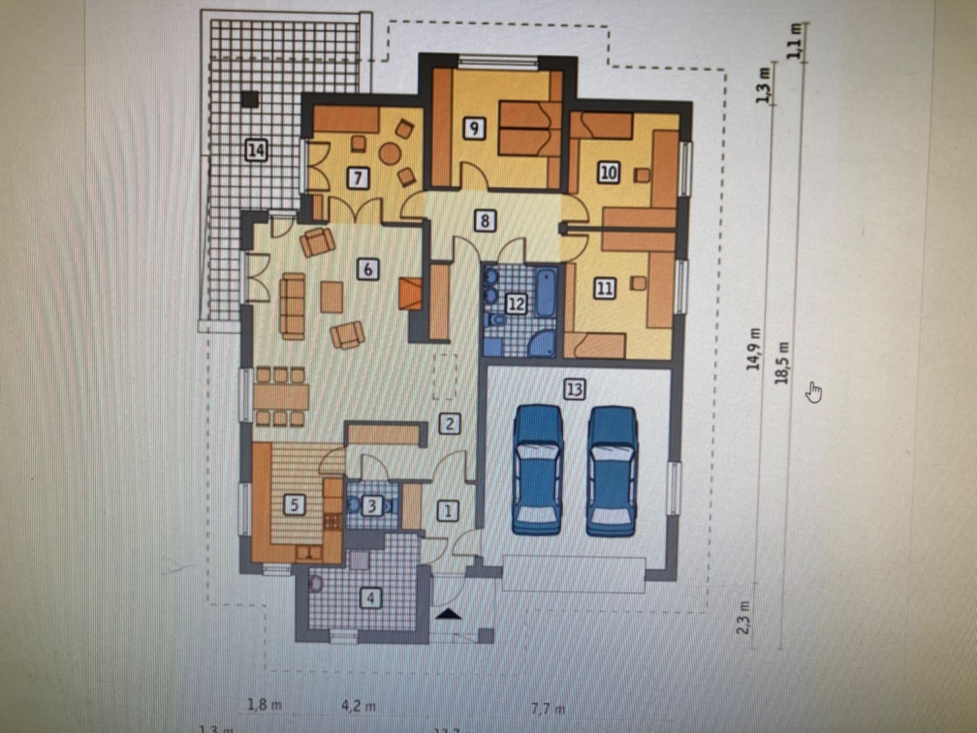 gotowy projekt domu Murator M47 Kwitnaca wisnia