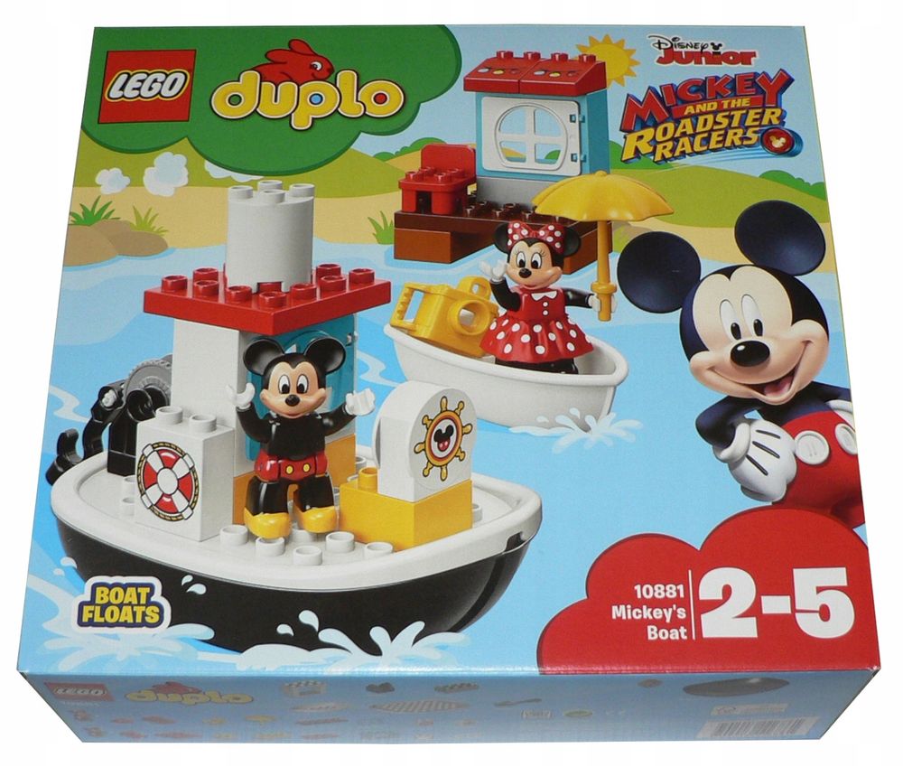 LEGO Duplo pływająca Łódź Mickey Minnie UNIKAT Krk