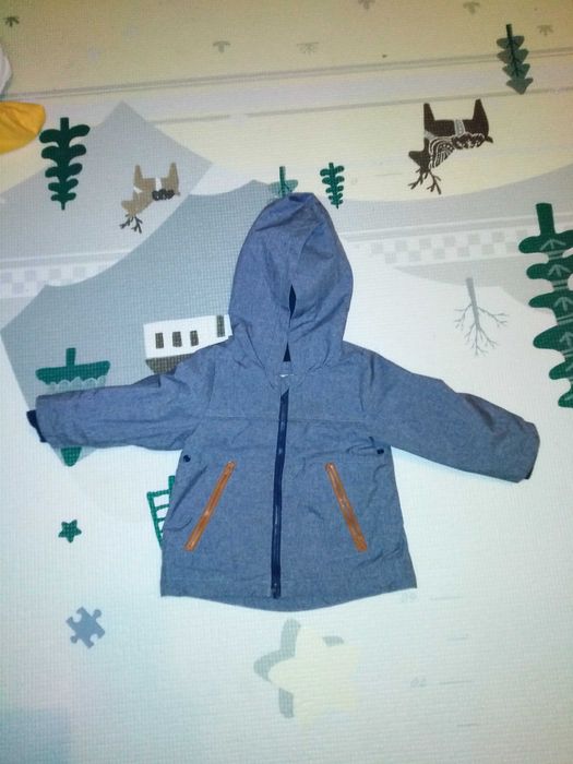 Kurtka chłopięca z kapturem, r.74, niebieska, Cool Club