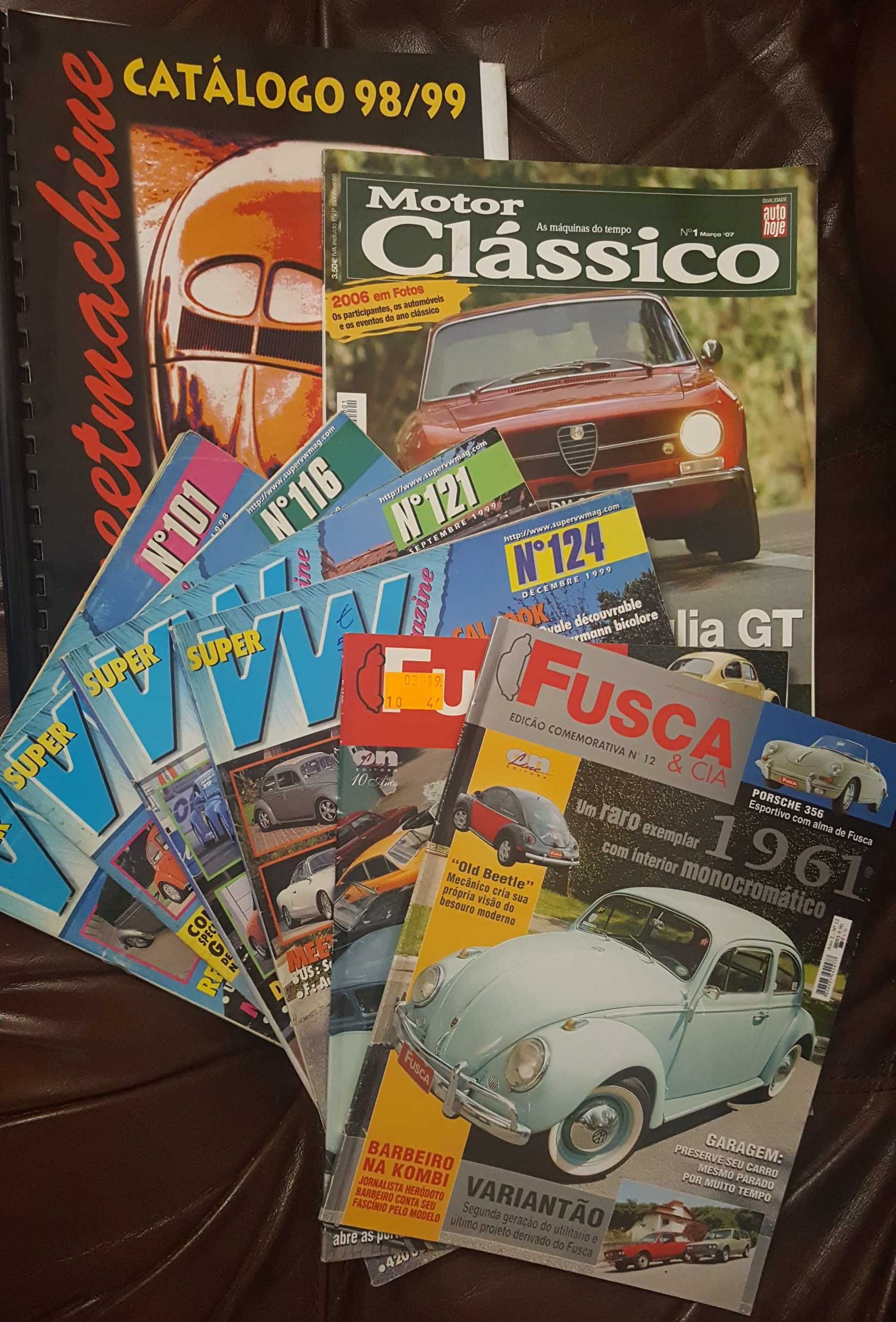 Revistas Auto: Guia do Automóvel, Auto Foco, Auto Motor, Auto Hoje, VW