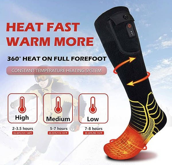 Dr.Warm бездротові шкарпетки з підігрівом, пульт дистанційного керуван