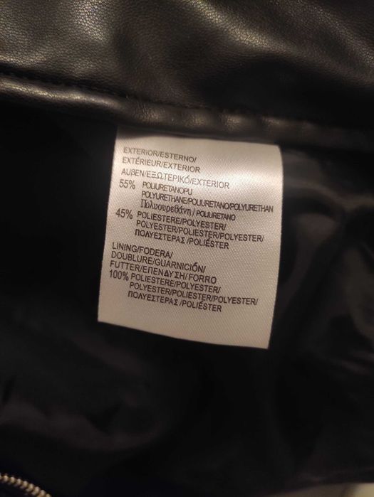 Krótka kurtka ramoneska czarna