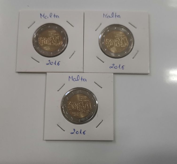 Moeda UNC comemorativa de 2€ - Malta 2016