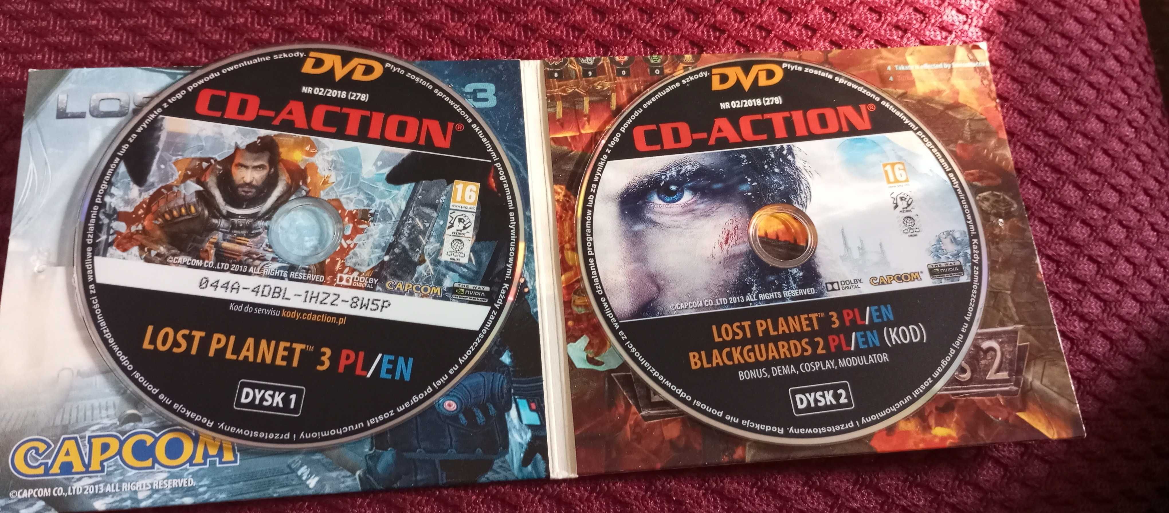 CD-ACTION 2/2018 #278 KOLEKCJONERKA Lost Planet 3 PL, Blackguards 2 PL