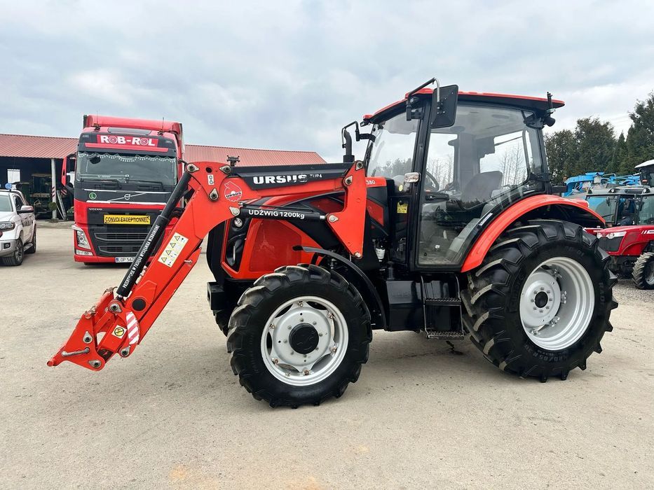 Ursus C - 380 + Ładowacz  Ciągnik rolniczy z ładowaczem