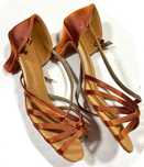 nowe Latino buty do tańca 39 karmel 7 cm plecione