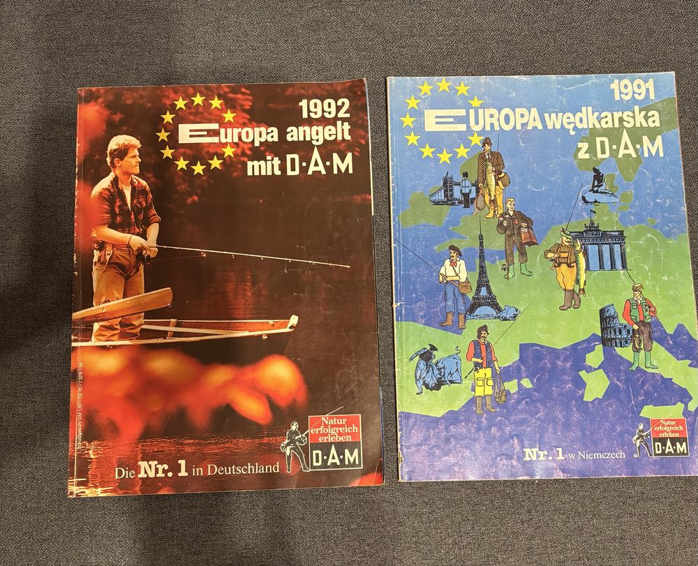 Dea czasopisma wędkarskie „Europa wędkarska” 1991 i 1992