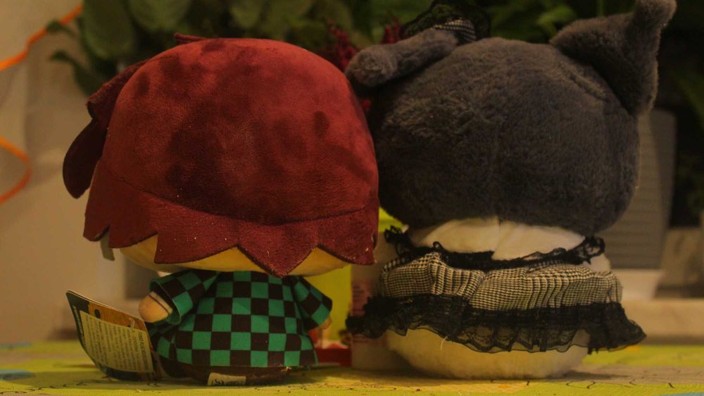 pluszowa figurka funko demon slayer tanjiro + hello kitty kuromi