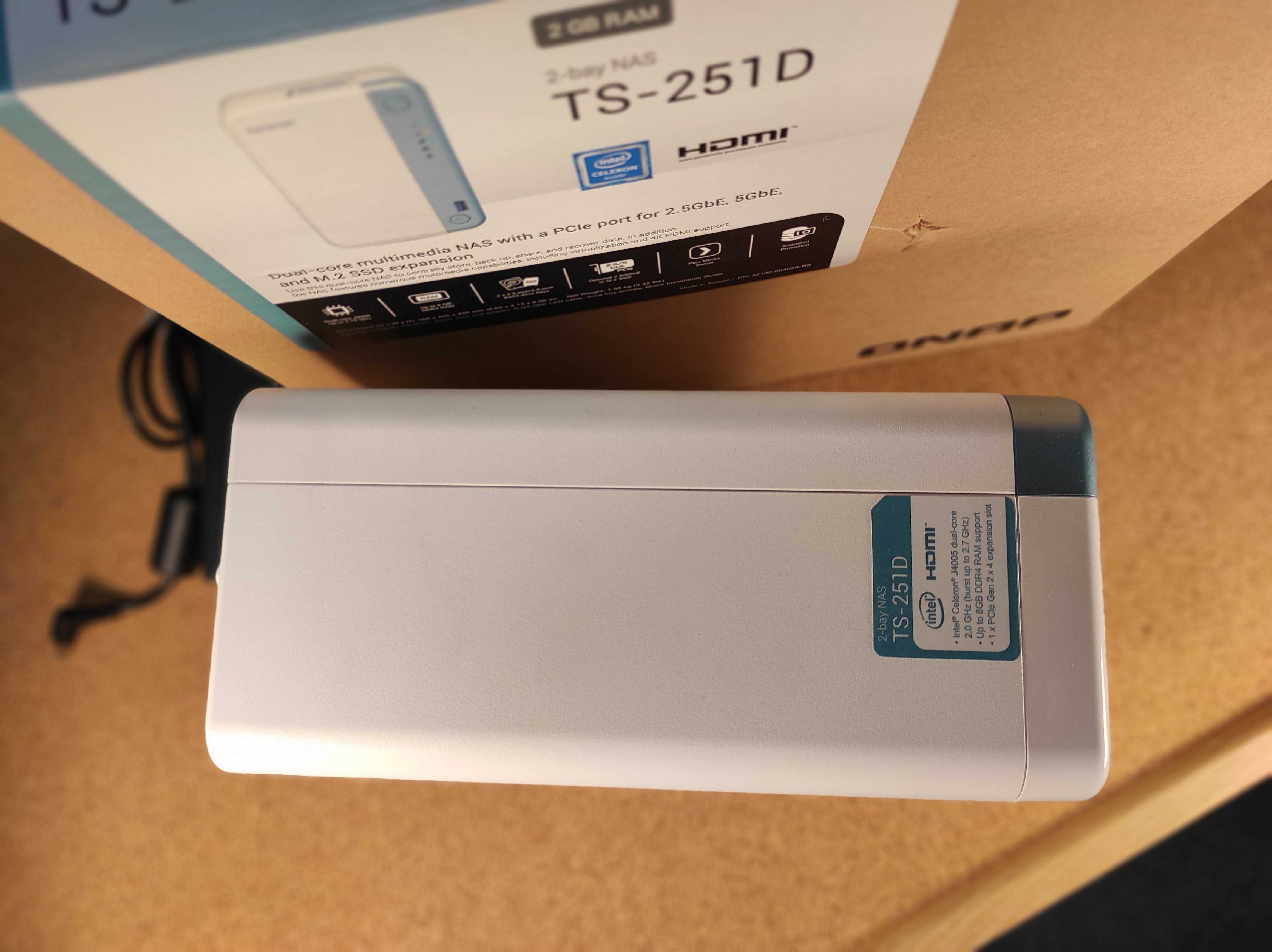 Serwer QNAP NAS TS-251D 8GB - Zdjęcia, Multimedia, Plex