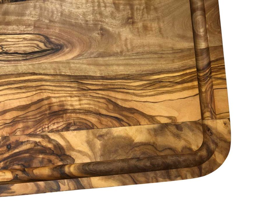 SOL80 Rustykalna Drewniana Deska Do Krojenia Z Drewna Oliwnego 33x22