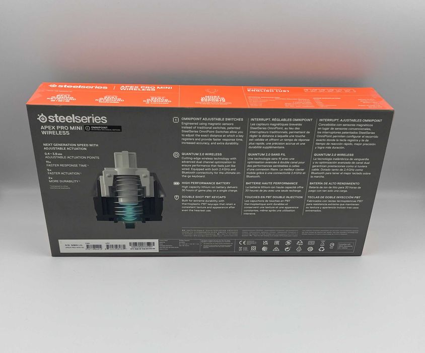 Klawiatura Mechaniczna STEELSERIES Apex Pro Mini US Czarna