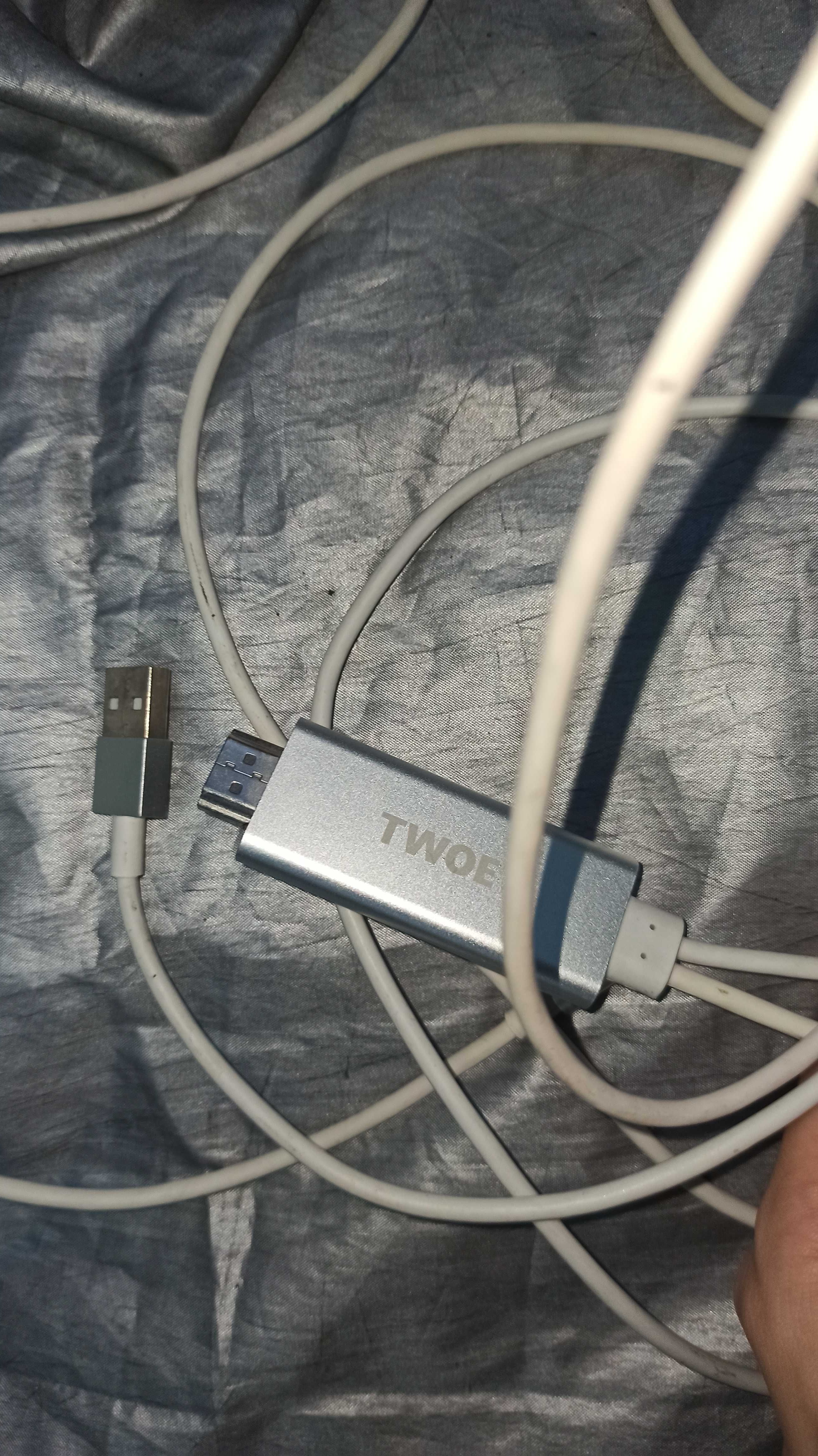 Адаптер 2E Lightening - HDMI + USB A Male 2 м